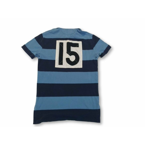 POLO RALPH LAUREN CUSTOM FIT POLO T-SHIRT MENS SIZE S BLUE & NAVY COLOR NWT - Picture 2 of 2